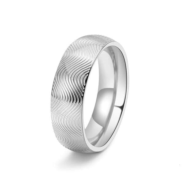 Unisex Wave Pattern Stainless Steel Ring Boho Adjustable Jewelry for Men Women Minimalist Streetwear Gift 250616