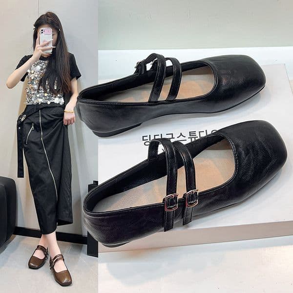 Ddmyoutdoor Ddmyoutdoor Invisible Height Increasing Single For Summer New Soft Sole Granny Gentle Mary Jane Women Small Leather Shoes Outdoor Outdoor Shoes