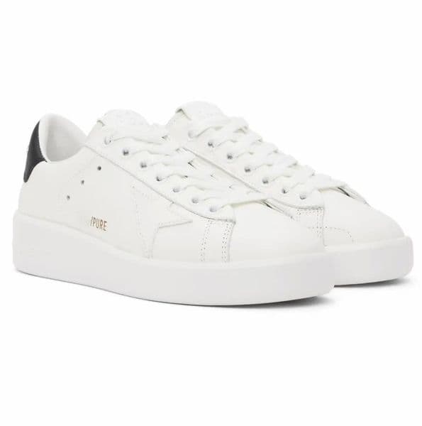 2025Brand Men Women Low-top Purestar Sneakers Shoes Calf Leather White Star Party Dress Trainers Discount Platfrom Skatebording Walking EU35-45