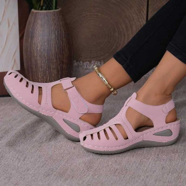 2025 New Womens Peep-Toe Ankle Strap Sandals Summer Block Heel Fashion Shoes Available in 11 Colors Z250617