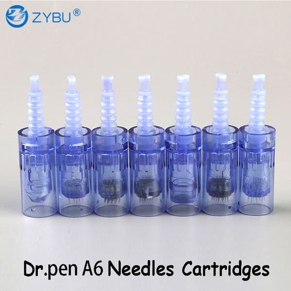 50pcs Dr Pen A6 Replacement Needles - Bayonet Cartridges with Various Pin 3pin 5pin 7pin 9pin 12pin 24pin 36pin 42pin Round 3D 5D Nano