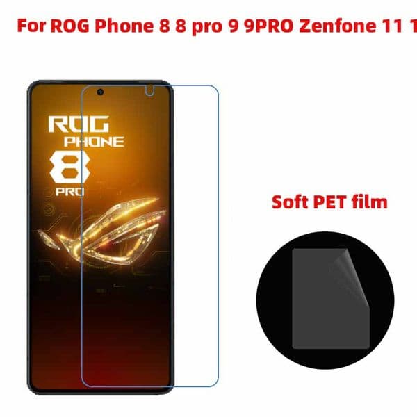Soft Clear/matte Plastic PET film screen protector Guard for ROG Phone 8 8 pro 9 9PRO Zenfone 11 12 Ultra 10pcs