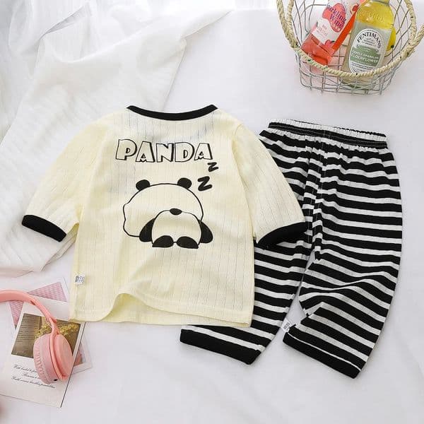 Baby Pajamas Sets Cotton Toddler Long Sleeve Baby Nightwear Pyjamas Kids Cartoon Homewear Clothes 250617
