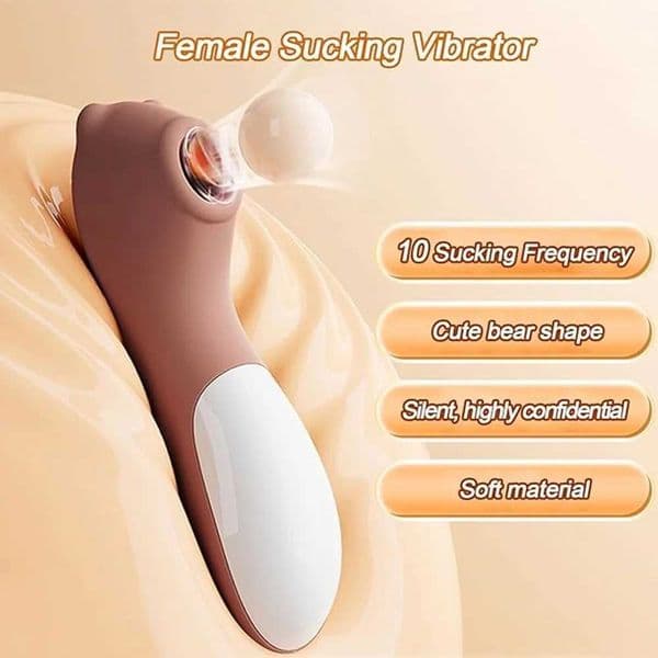 Sucking Bear Vibrator Adult Sex Toys for Women Clitoris Nipple Double Stimulation Waterproof Vibrator Female Adult Supplies W250618
