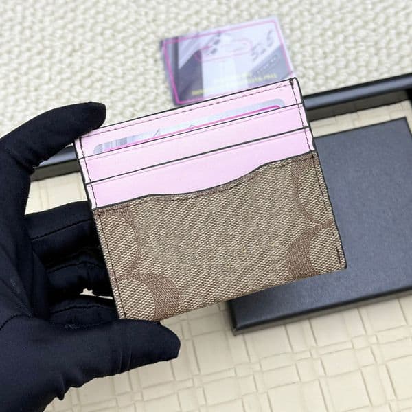 Card Holder Cardholder Designer Coin Purse Mini Wallets High Quality Genuine Leather Cowhide Card Case Pink Wallet Luxury Mens Wallet Designer Purses And Handbags