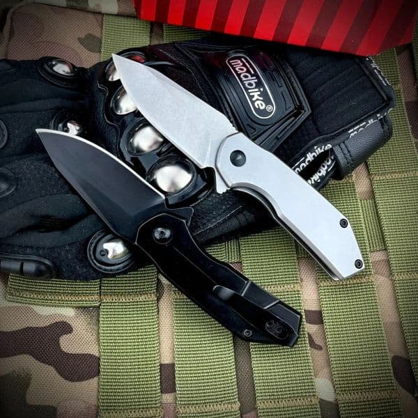 KS 1375 Valve knife Pocket Folding Knife 8Cr13Mov Blade 420 Steel Handle Sharp Portable Pocket Knife Outdoor Survival Camping Lifesaving EDC Tools
