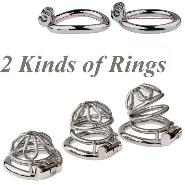 Chastity Cage Zinc Alloy Metal Cock Cage Curve Ring Chastiy Belt Men Erotic Bondage BDSM Sex Toy Anti Cheat Erotic Urethral Lock