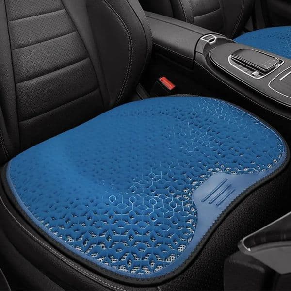 Car Seat Cushion Summer Lumbar Support Honeycomb Gel Ice Thread Seat Backrest Ventilation Breathable Car Cushion Accessories 250617