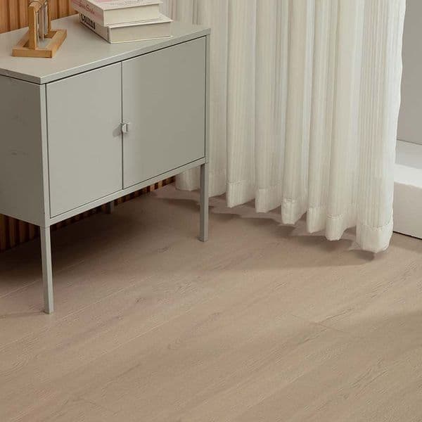 Reinforced composite flooring for home use, Nordic light luxury, modern, minimalist lock buckle, garage waterproof engineering flooring