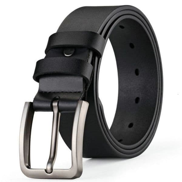 Business Leisure Mens Alloy Square Pin Buckle Belts Male Pu Leather Jeans for Men 250605