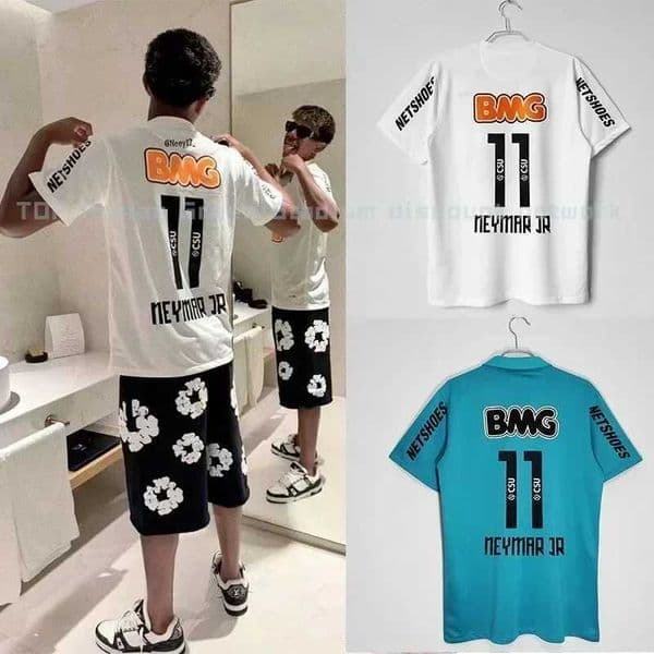 Plus Size Dress Basilica Saints Home Neymar No.11 Short-Sweat Fans Version Retro Football Jersey 3D Printed Breathable Men T-Shirts Z250619 plus size thong Wed