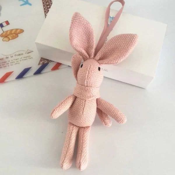 Cute Rabbit Keychain Animal Doll Plush Toy Rabbit Keychain For CHIldren Baby Toy Birthday Christmas Gift Z250619