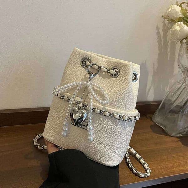 Bucket Ladies 2025 Summer Trendy Fashion Mini Versatile Chain Shoulder Messenger Bag