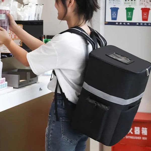 35L Extra Large Thermal Food Bag Cooler Bag Takeaway Refrigerator Box Fresh Keeping Food Delivery Backpack Insulated Cool Bag 250613BJ
