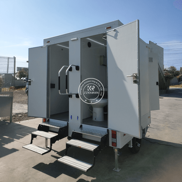 Luxury Portable Toliets with Shower Outdoor Bathroom Trailer Portable Restroom With Equipment for Sale USA