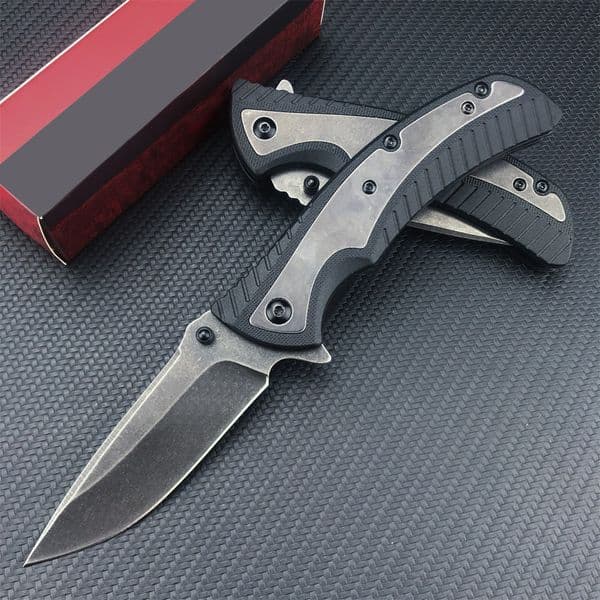 KS 1312BW Pocket knife Folding Knife 8Cr13Mov Blade Outdoor Camping Survival Sharp Carry Convenient Knives Utility Self-defense EDC Tool