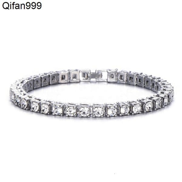 New Arrival 5mm Tennis Chain Bracelet Hip Hop Jewelry Gold Silver Material Men Women Bling Diamond Link Chain Bracelet