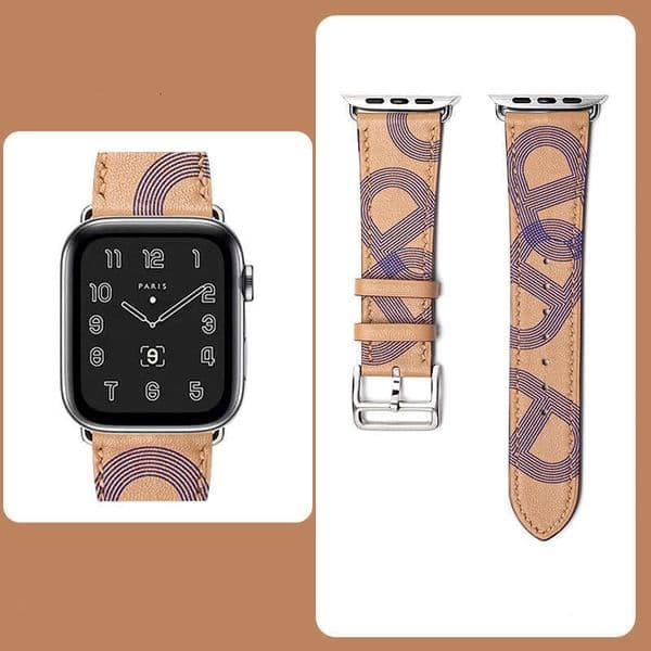DHgargets Compatible with 10 Apple Watch iWatch S9 Genuine Leather Band Ultra 2