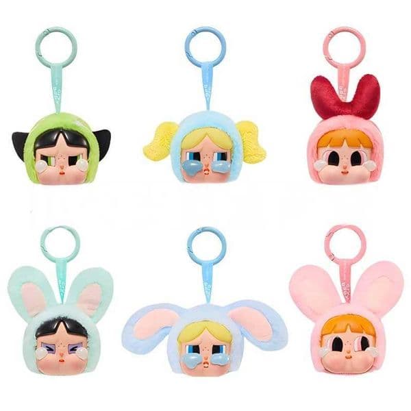 1 1 reissue Crybaby Powerpuff Girl Series Plush Doll Keychain Bags Pendant Room Decoration Birthday Gift Mysterious Box Kid Toy Z250620