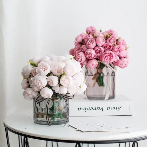 Update 27 Heads Artificial Silk Peony Bouquet Home Decoration Table Pography Props Wedding Bride Flower 250616