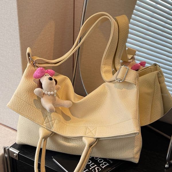 Free shipping designer Fashion Large Capacity Bag for Women 2025 New Korean Style Niche Design Foldable Ear Bag Commuter Bag Shoulder Bag Crossbody Bag Trendy