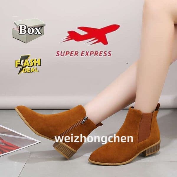 Free shipping designer shoes, new style for 2025. New Style Square Heel Plus Size Pointed Toe Ankle Fashion Women's Boots fashion