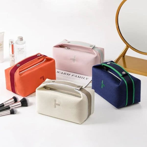 Cosmetic Bags fashion Zipper Handbag Simple portable Ladies Toiletries Storage Tool Accessories Waterproof bag