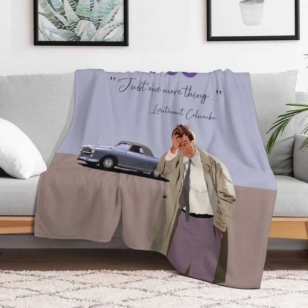 Just one more thing Columbo Throw Blanket Personalized Gift Thermals For Travel Decorative Beds Luxury Designer Blankets T250620