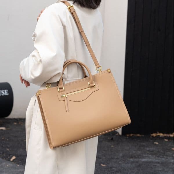 Free Shipping Genuine Leather Women's Bag Handbag New Large Capacity Daily Versatile Designer Bags High-end Commuter Shoulder Crossbody Luxury Handheld Tote Bag