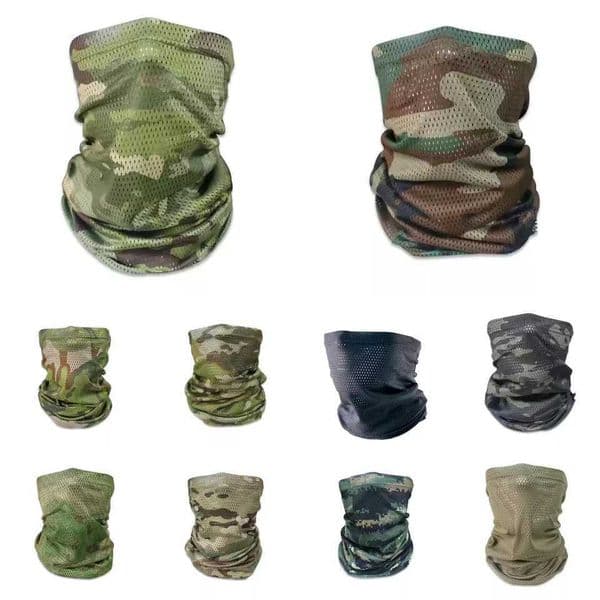 Outdoor Camouflage Magic Bandana Summer Ultra-Thin Face Mask Scarf for Riding Mountaineering Fishing HuntingXJ250620