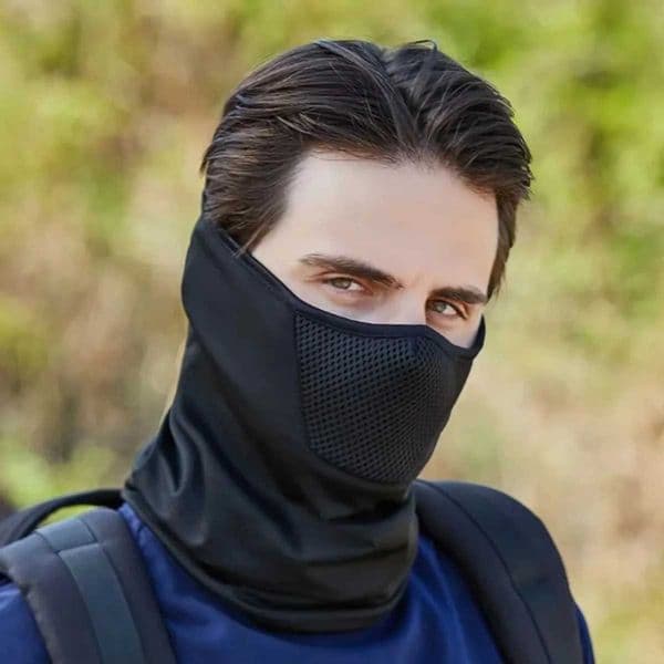 Outdoor Mens Hiking Cycling Mask Scarf Breathable Neck Gaiter Sport Motorcycle Summer Sun Ultra UV Protection Face CoverXJ250620