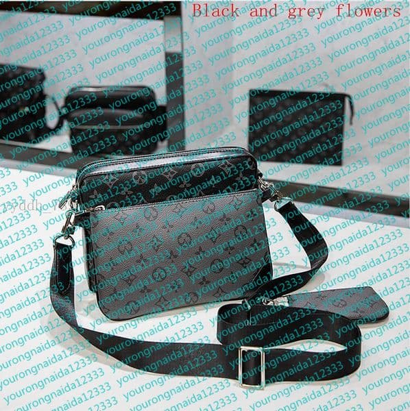 Men and Women Fashion Casual Shoulder TRIO Messenger Bags Pouches Small Wallet Crossbody bags Tote Man's bag Designer Handbag