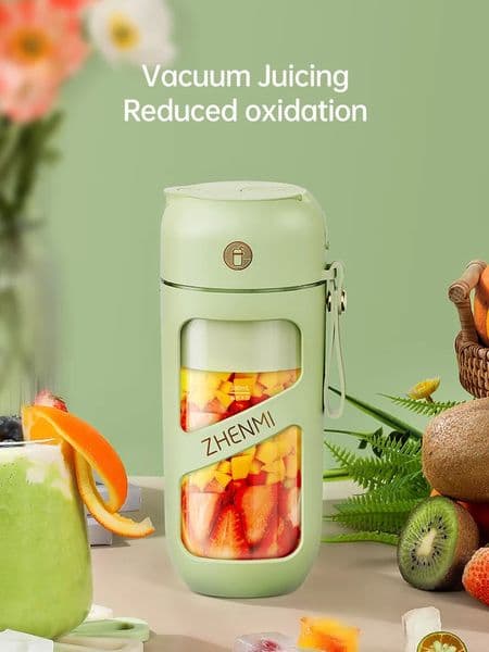 Vacuum Juicer 12 Stainless Blades 380ml Portable Cup StrawFriendly Juice with AntiLeak n 250618
