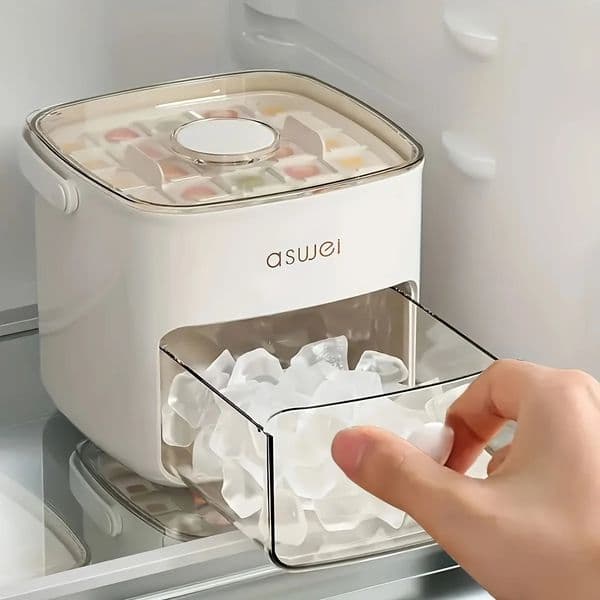 48compartment Easy Salad Utensilstop Ice Cube Machine Large Capacity Doublelayer n Foodgrade Plastic Freezer Storage 250623