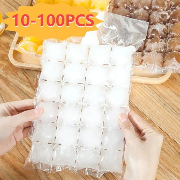 10100PCS Disposable IceMaking Bag Freezing Maker Ice Cube SelfSeal DIY Drinking Tray Mold For Cocktail Drink 250623BJ