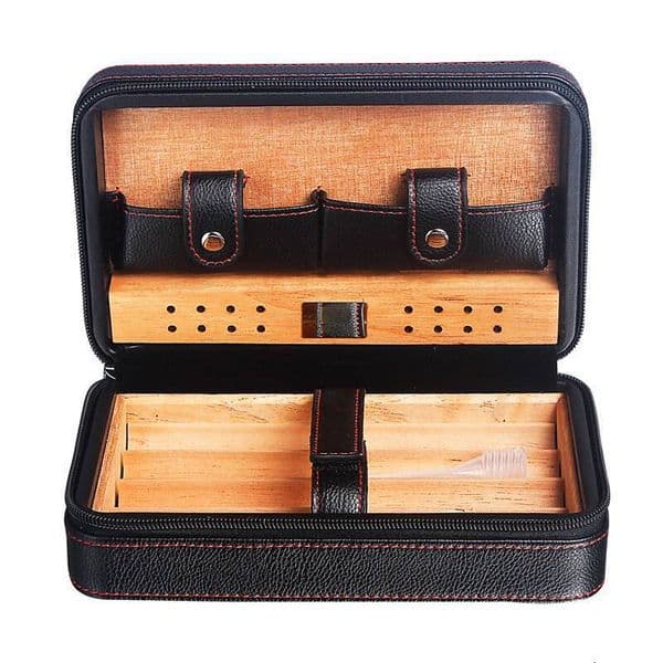 Cedar Wood Humidor Portable Travel Cigar Case Smoking Accessories high-quality