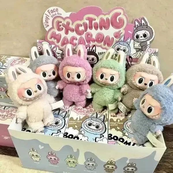 Labubu Exciting Blind Action Animated Number 17cm Cute Mystery Box PVC and Hobby Decorative Monster Vinyl Doll W250419