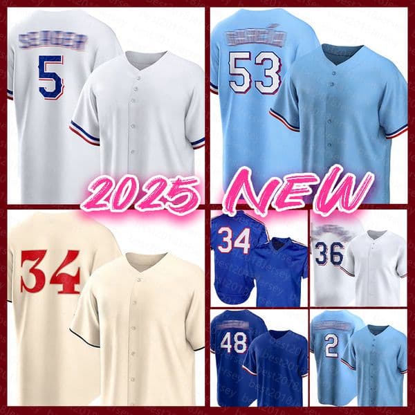 Mens Nolan Ryan Baseball Jerseys Adolis Garcia Corey Seager Jake Burger Jacob deGrom Josh Jung Wyatt Langford Marcus Semien Nathan Eovaldi Evan Carter
