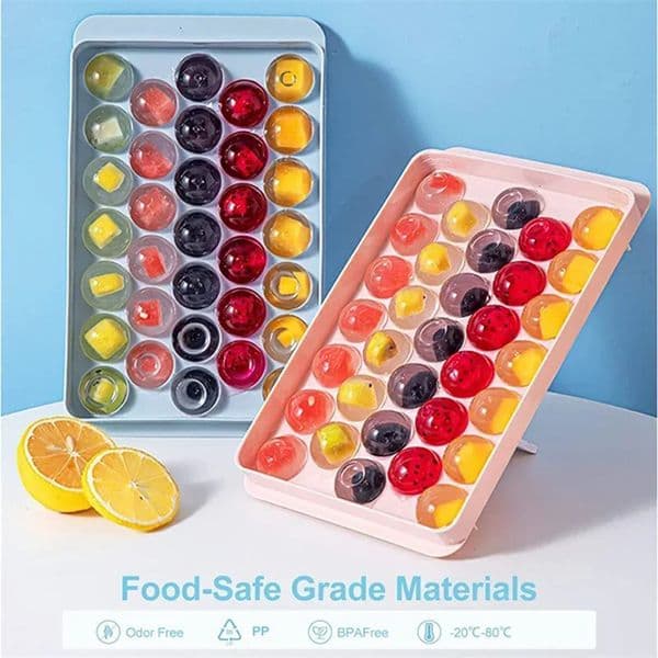 Ice Ball Maker Moldes Silicona BPA Free with Removable Lids Mold Cube Trays Kitchen Accessories popsicle mold 250623BJ