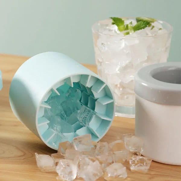 Silicone Ice Cube Mold Round Bucket Summer Homemade DIY Refrigerator Freeze Maker Creative Barware Tools 250623