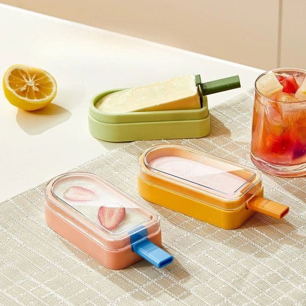 Homemade Ice Cream Molds Popsicle Maker Frozen Cheese Box Silicone Food Grade Custom Cube Trays 250623BJ