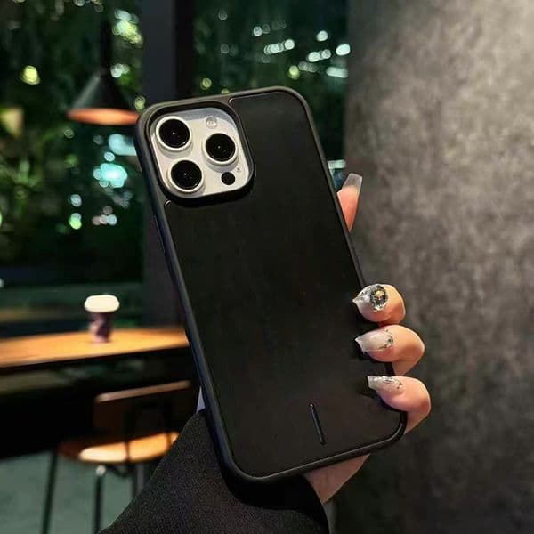Suitcase Designer Phone Case for Apple iPhone 17 16 Pro Max 15 14 Luxury Polycarbonate Aluminum Alloy MagSafe Wireless Charging Weave Back Cover Coque Fundas Black