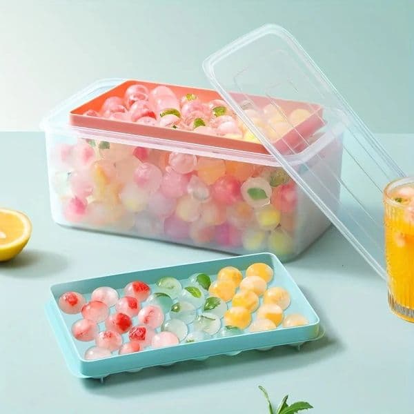 1 Set Ice Puck Mold Food Grade Plastic Makes 99 Pucks at a Time Cube Tool for Family Gatherings and Summer Days 250623BJ