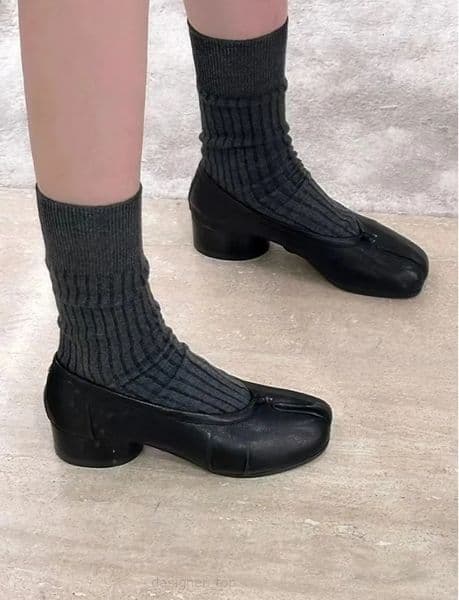 tabi ballet shoes latest color luxury designer classic casual women's flat ankle genuine maisonlies margeilalies leather factory E58U nice
