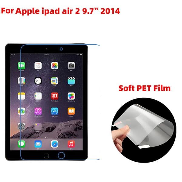 Soft Clear Transparent /matte Anti-glare Plastic PET film tablet pc screen protector Guard for Apple ipad air 2 9.7 inch 3pcs/lot