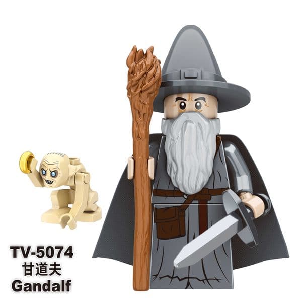 Movie and TV series The Lord of the Rings Gandalf Saruman Sauron building block figurine toy bagged set L250702