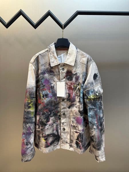 Jacket Mens designer jacket high quality denim jacket with fashionable street graffiti style designer US size high brand designer jacket coat