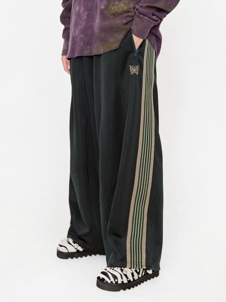 Men's Pants Designer Butterfly Embroidered Wide Leg Pants Japanese Trendy Brand Loose Sports Pants for Men and Women