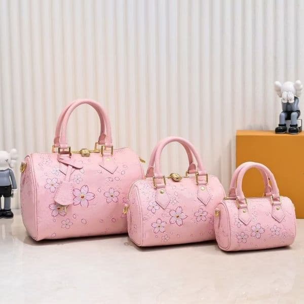 Sakura Takashi Murakami Luxury 45678218 Crossbody Desiqner Cherry Boston Shoulder Bag Pink Fashion Letters Print Shopping Handbags Travel Bags For Women
