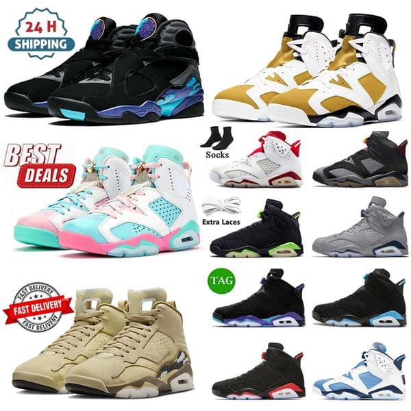 6 6s 8 8s Basketball Shoes Doernbecher Tinker Alternate Afro Barely Grape Aqua Blue Chrome Pine Green Altitude Barons Men Women trainers Sports Sneakers 36-47 t